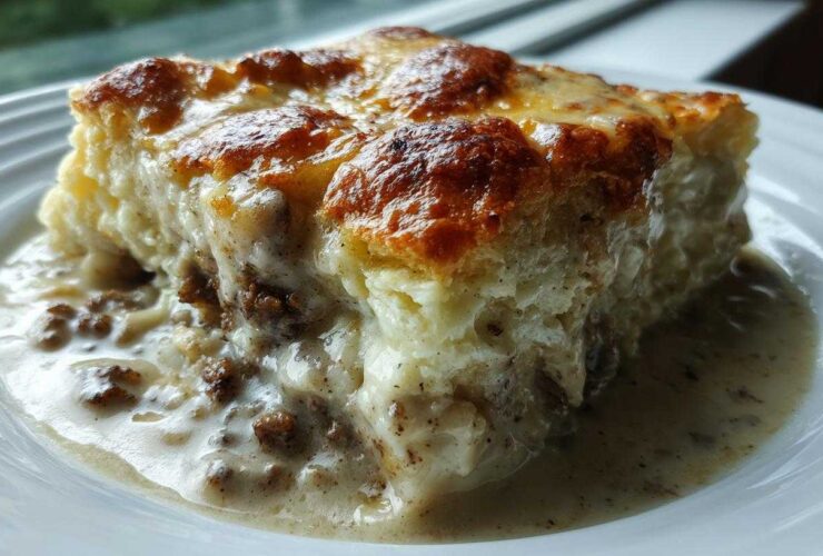 Biscuits and Gravy Casserole (Southern Comfort)