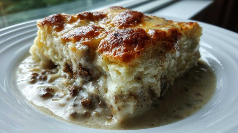 Biscuits and Gravy Casserole (Southern Comfort)