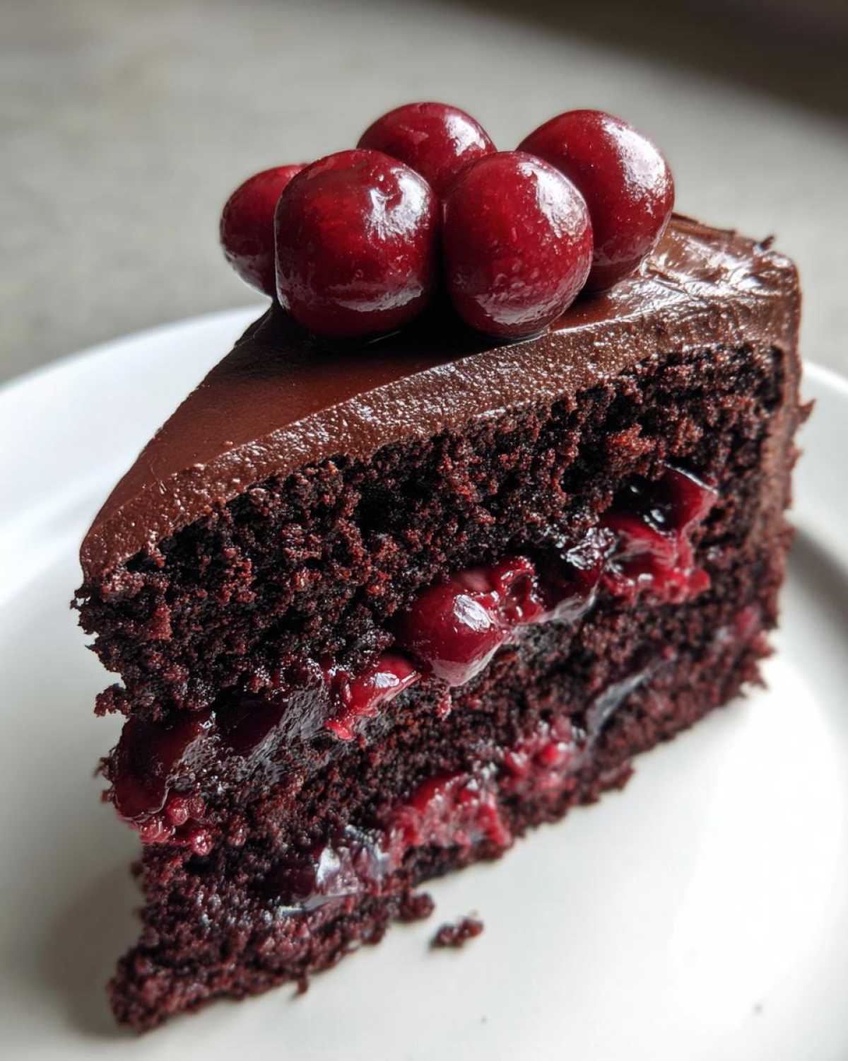 Black Forest Hot Chocolate Cake (Decadently Moist) - detail 4