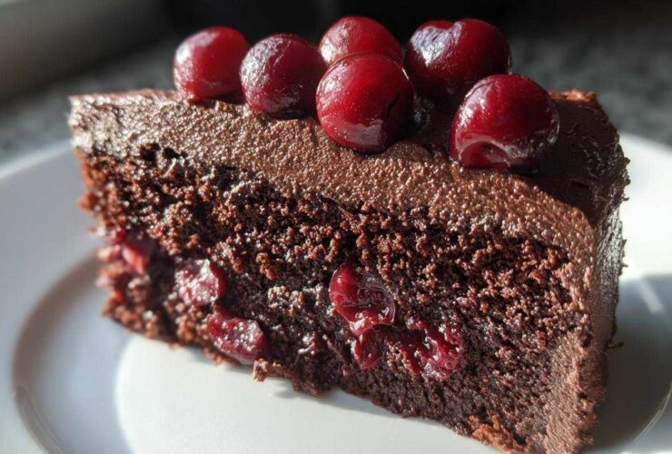 Black Forest Hot Chocolate Cake (Decadently Moist)