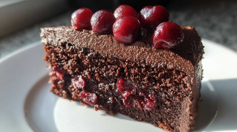 Black Forest Hot Chocolate Cake (Decadently Moist)