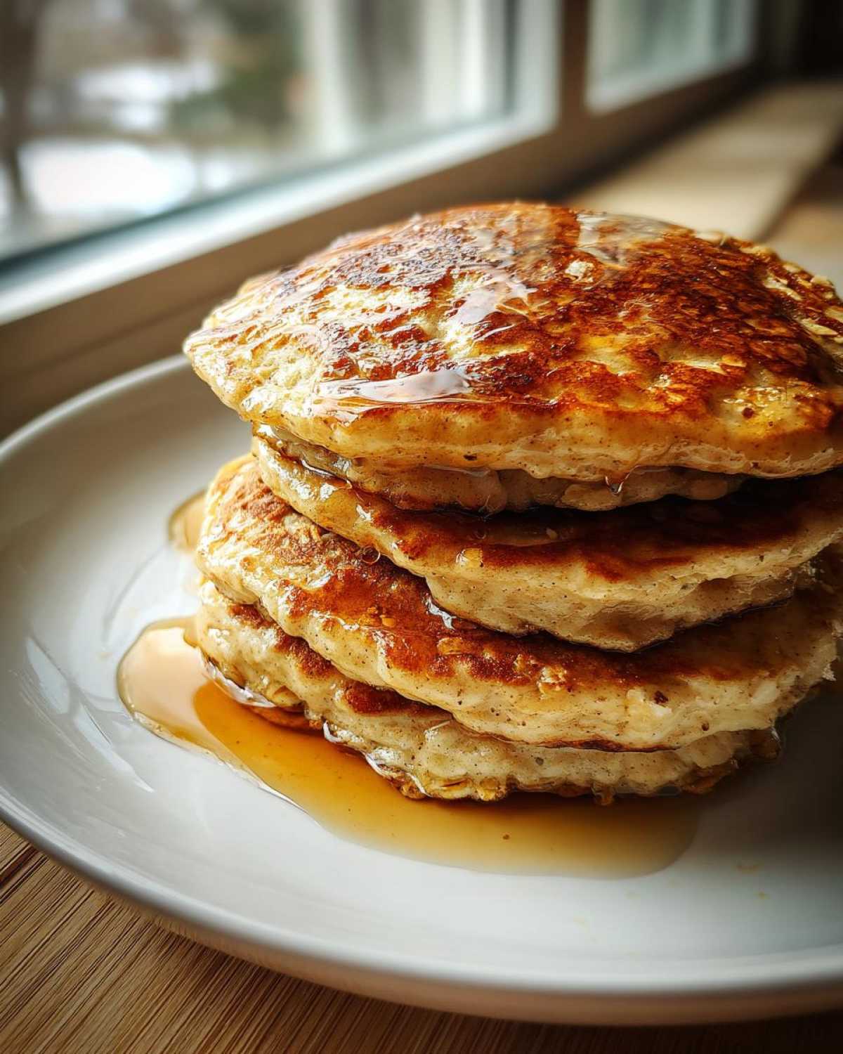Blender Banana Oat Pancakes (No Flour Needed) - detail 1