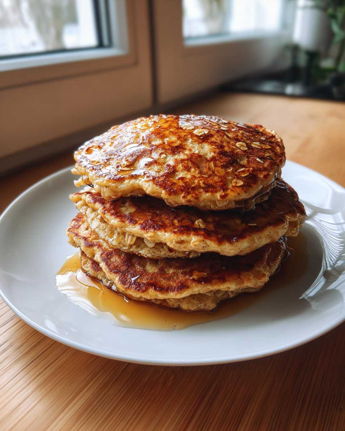 Blender Banana Oat Pancakes (No Flour Needed) - detail 2