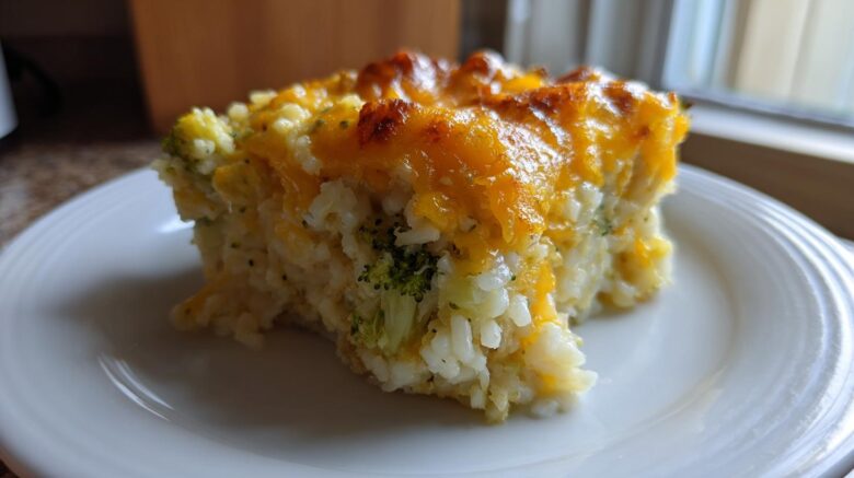 Broccoli Cheddar Rice Casserole (Kid-Friendly Classic)