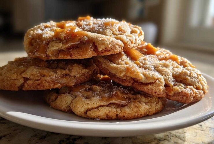 Brown Butter Toffee Cookies (Bakery-Style with a Secret)