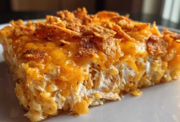 Buffalo Ranch Chicken Casserole Bake