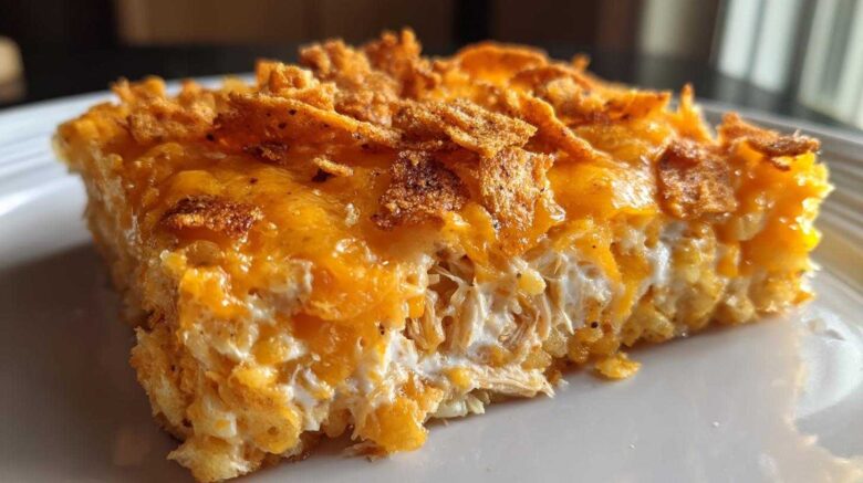 Buffalo Ranch Chicken Casserole Bake