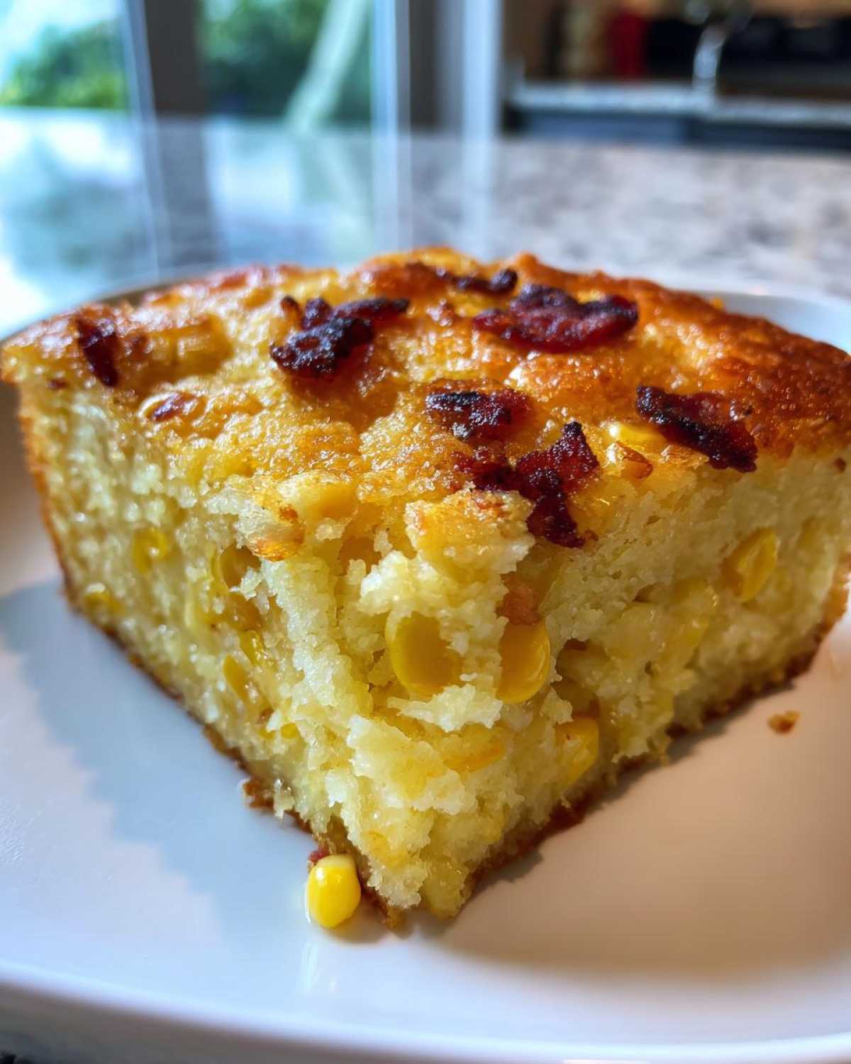 Buttery Corn Pudding with Bacon - detail 4