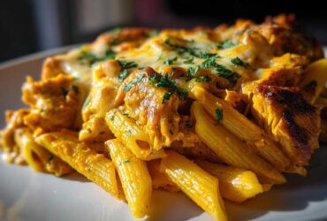 Cajun Butter Chicken Pasta Bake