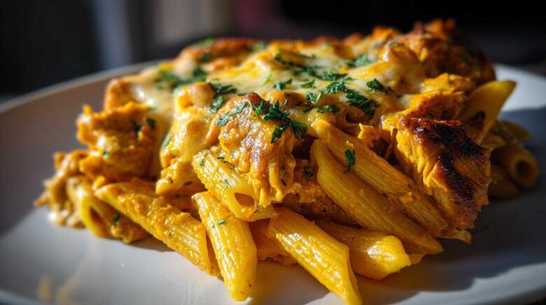 Cajun Butter Chicken Pasta Bake