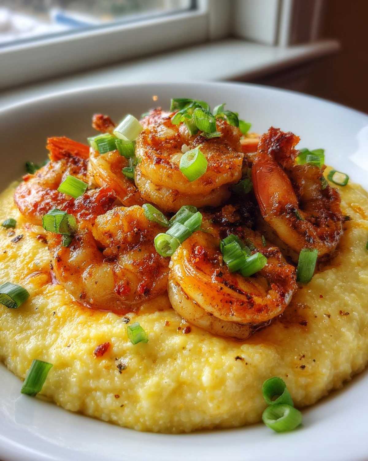 Cajun Shrimp and Cheddar Grits - detail 1