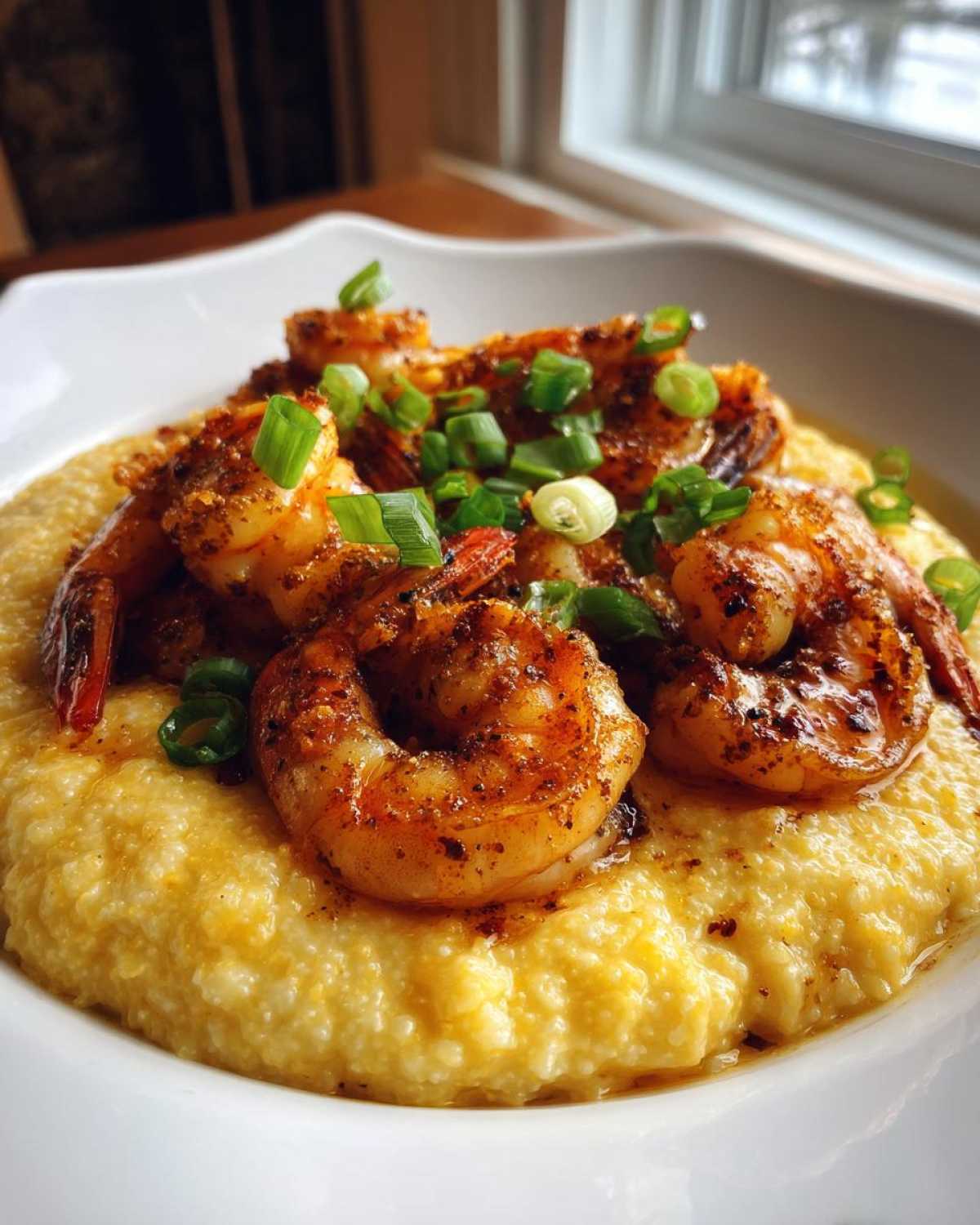 Cajun Shrimp and Cheddar Grits - detail 2