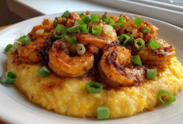 Cajun Shrimp and Cheddar Grits
