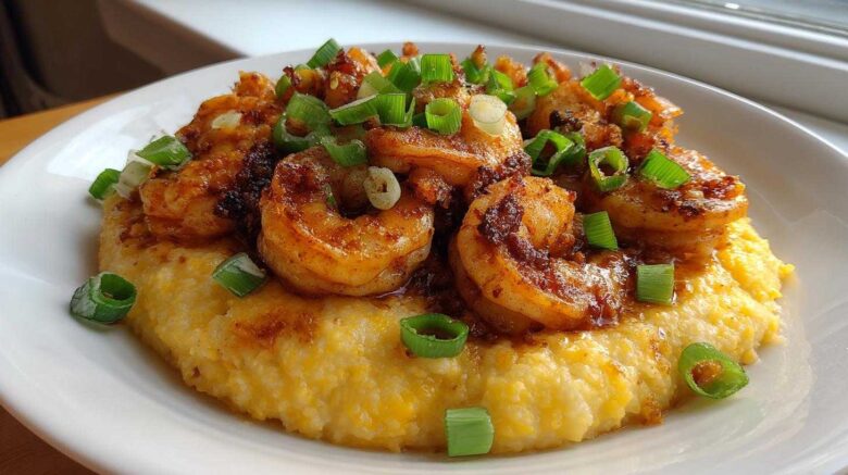Cajun Shrimp and Cheddar Grits