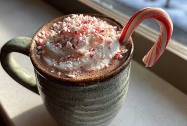 Candy Cane Hot Chocolate Latte