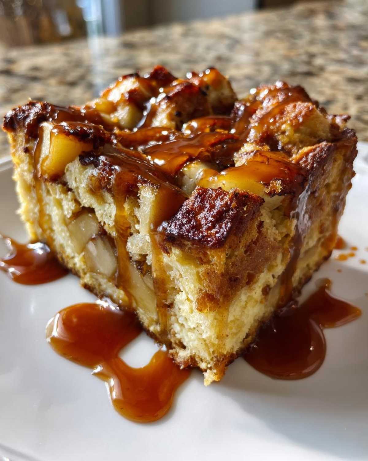 Caramel Apple Bread Pudding (Cozy Winter Dessert) - detail 1