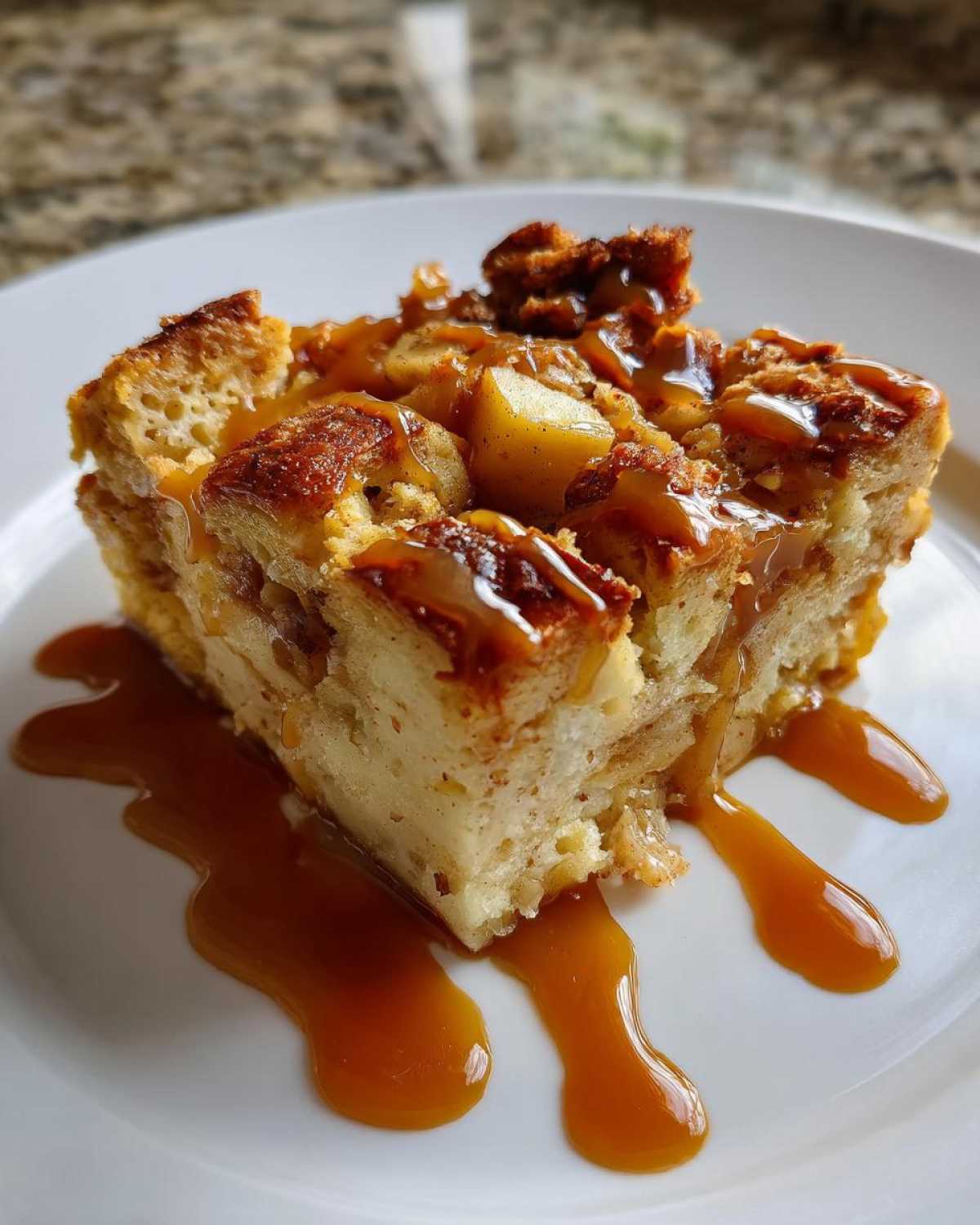 Caramel Apple Bread Pudding (Cozy Winter Dessert) - detail 4