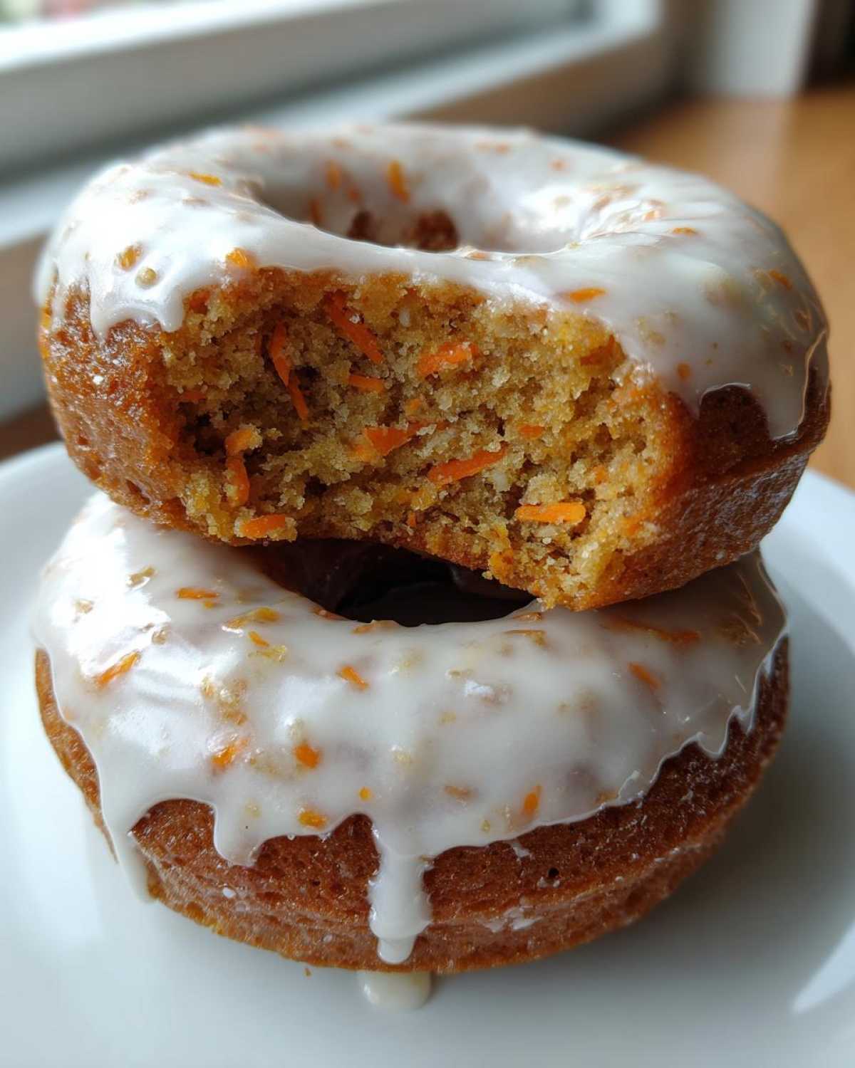 Carrot Cake Donuts with Glaze - detail 1