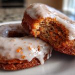 Carrot Cake Donuts with Glaze