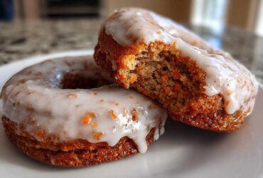 Carrot Cake Donuts with Glaze