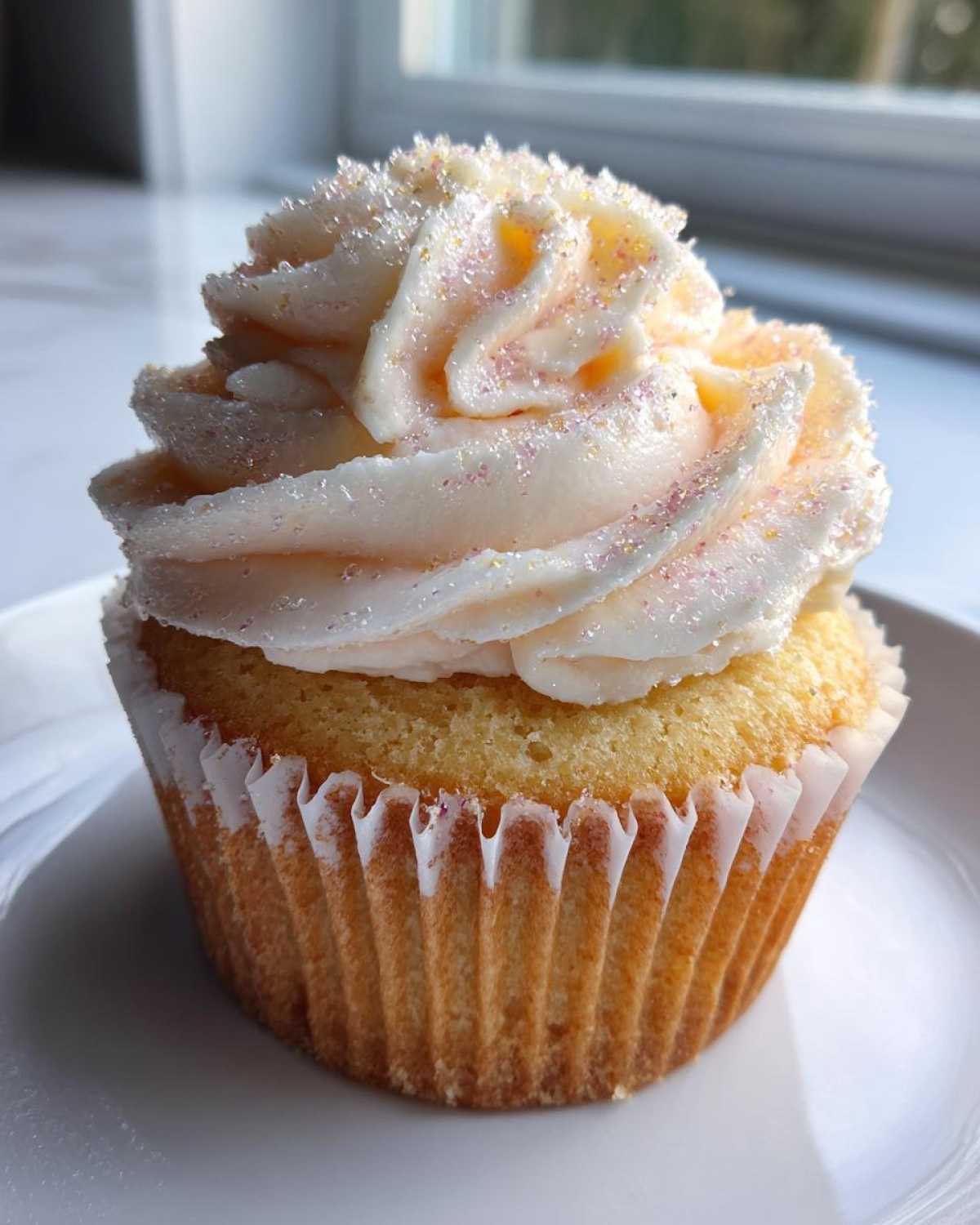 Champagne Cupcakes with Fizzy Frosting (New Year’s Party Treat) - detail 4