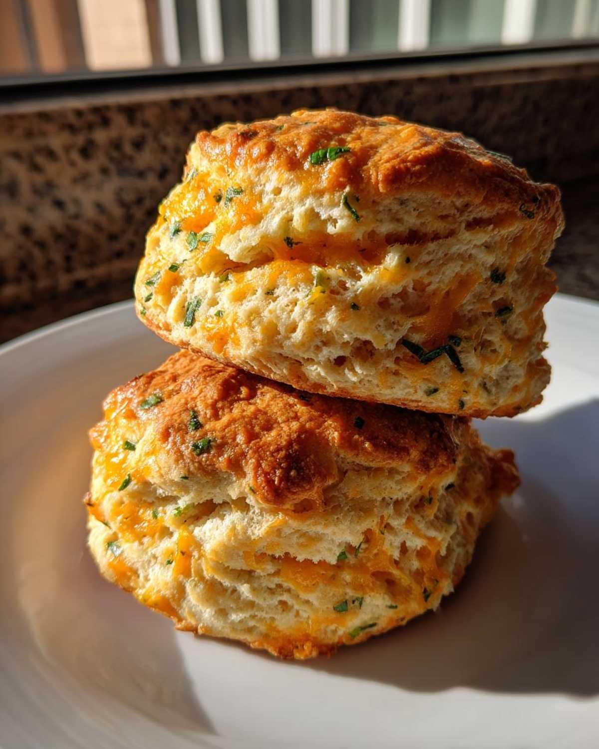 Cheddar Herb Scones (Savory Breakfast Treat) - detail 1