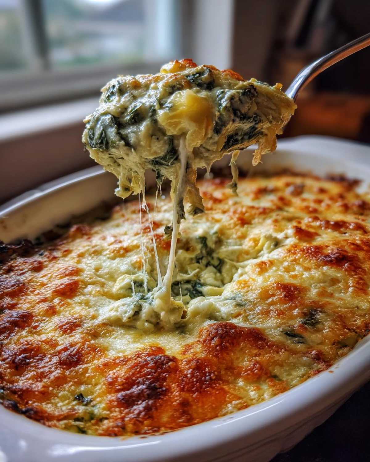 Cheesy Spinach Artichoke Dip - detail 1