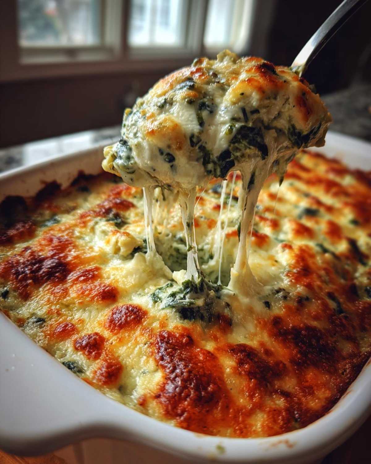 Cheesy Spinach Artichoke Dip - detail 2