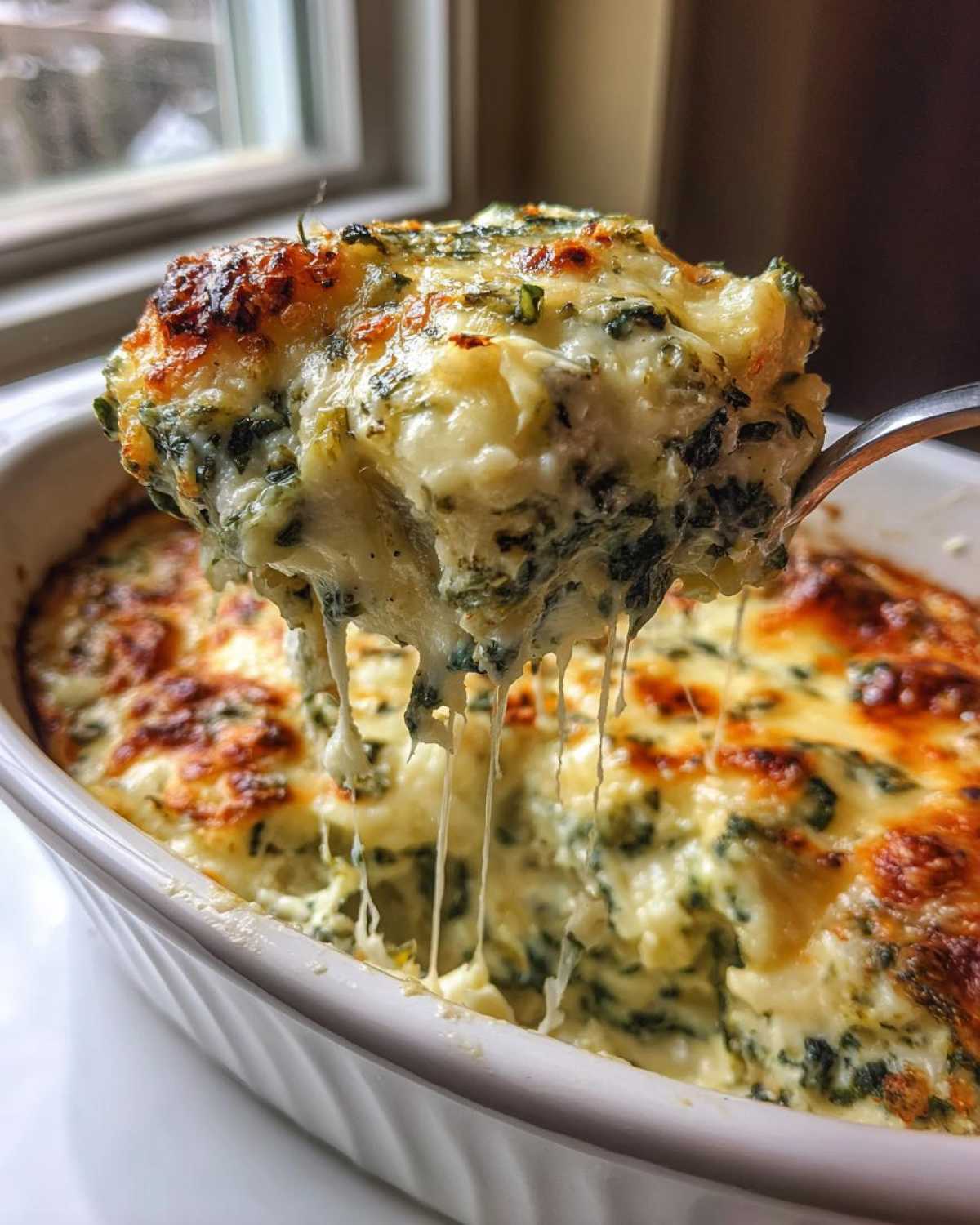 Cheesy Spinach Artichoke Dip - detail 3