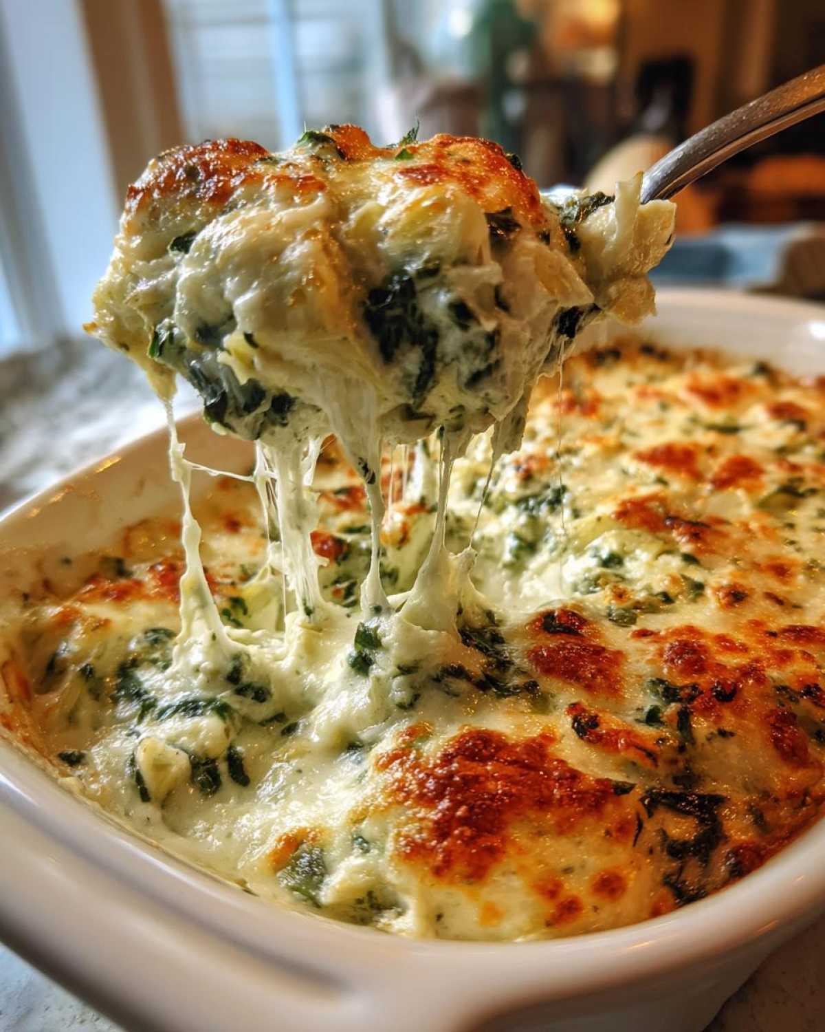 Cheesy Spinach Artichoke Dip - detail 4