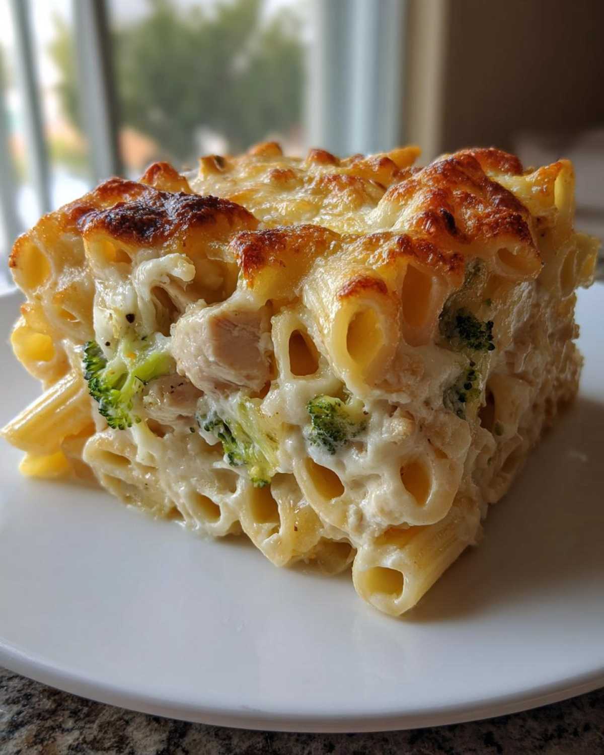 Chicken Broccoli Alfredo Pasta Bake - detail 1