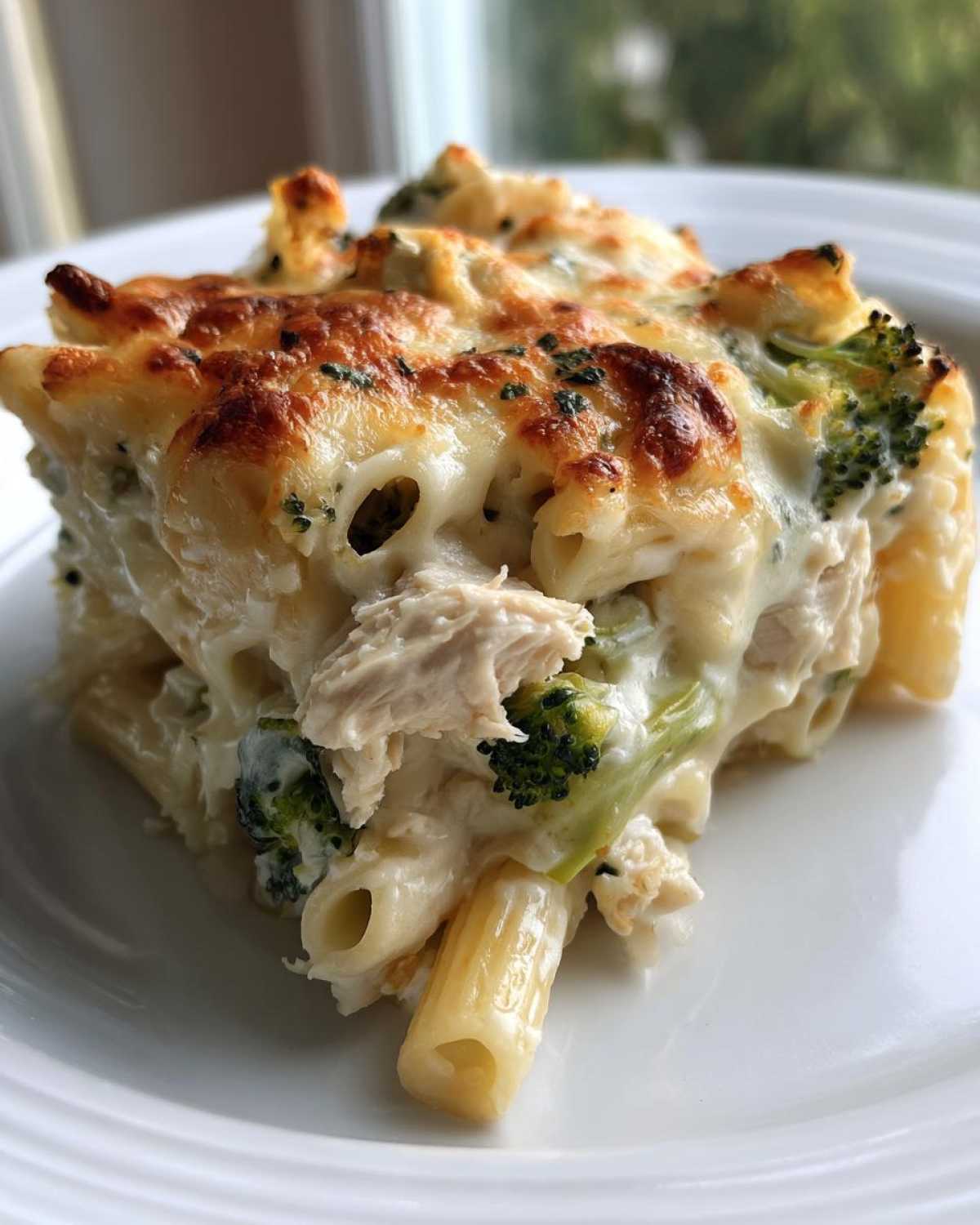 Chicken Broccoli Alfredo Pasta Bake - detail 2