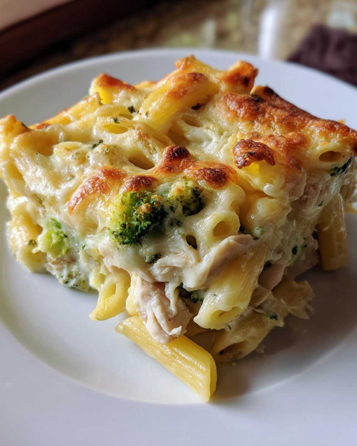 Chicken Broccoli Alfredo Pasta Bake - detail 4