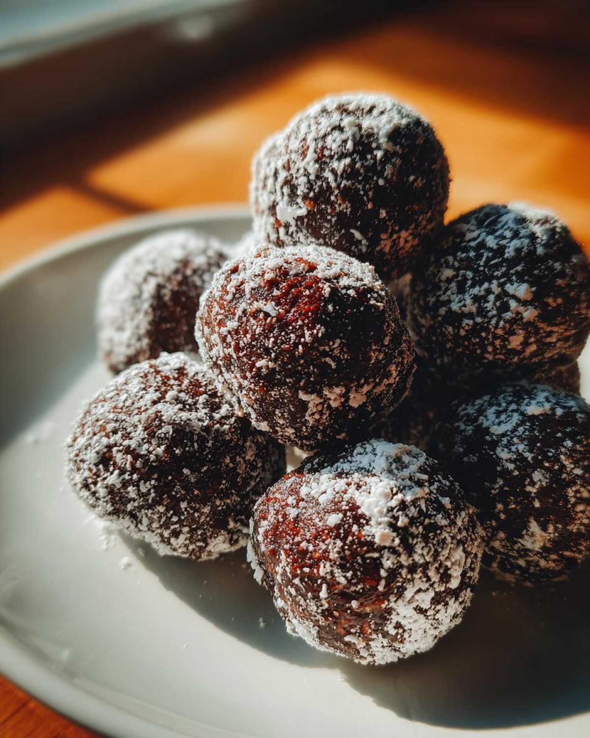 Chocolate Cherry Rum Balls with Cocoa - detail 1