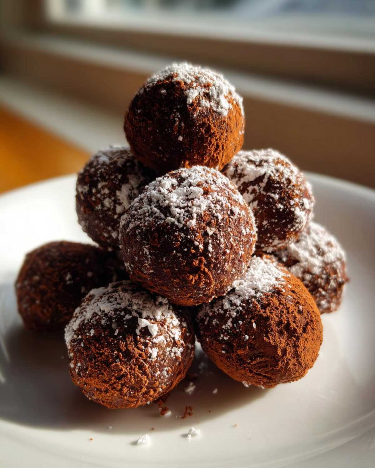 Chocolate Cherry Rum Balls with Cocoa - detail 3