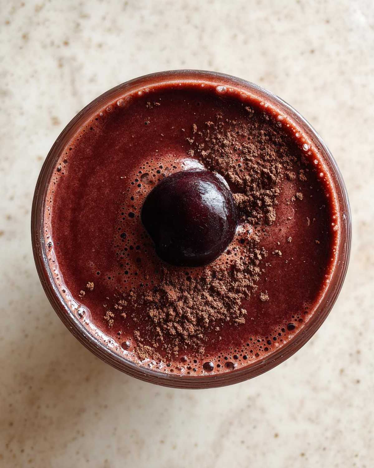 Chocolate Cherry Smoothie (Tastes Like Black Forest Cake) - detail 1