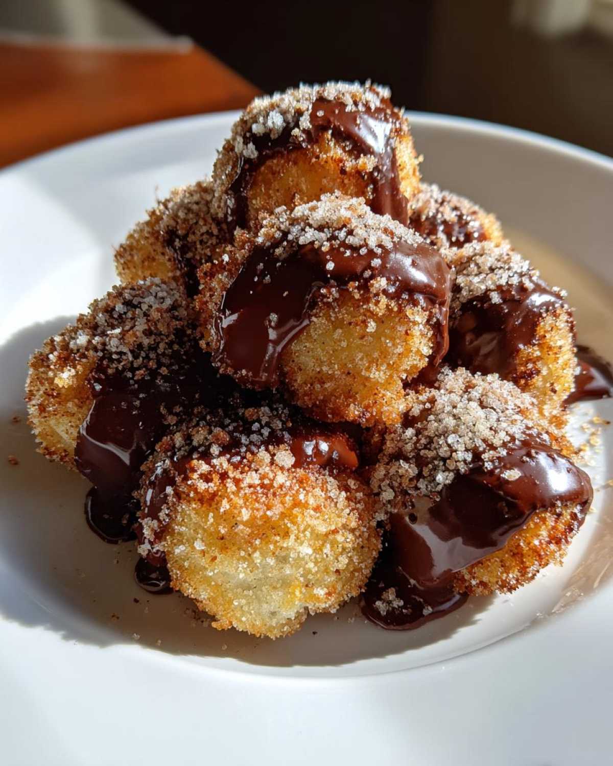 Chocolate-Dipped Churro Bites (Baked, Not Fried) - detail 1