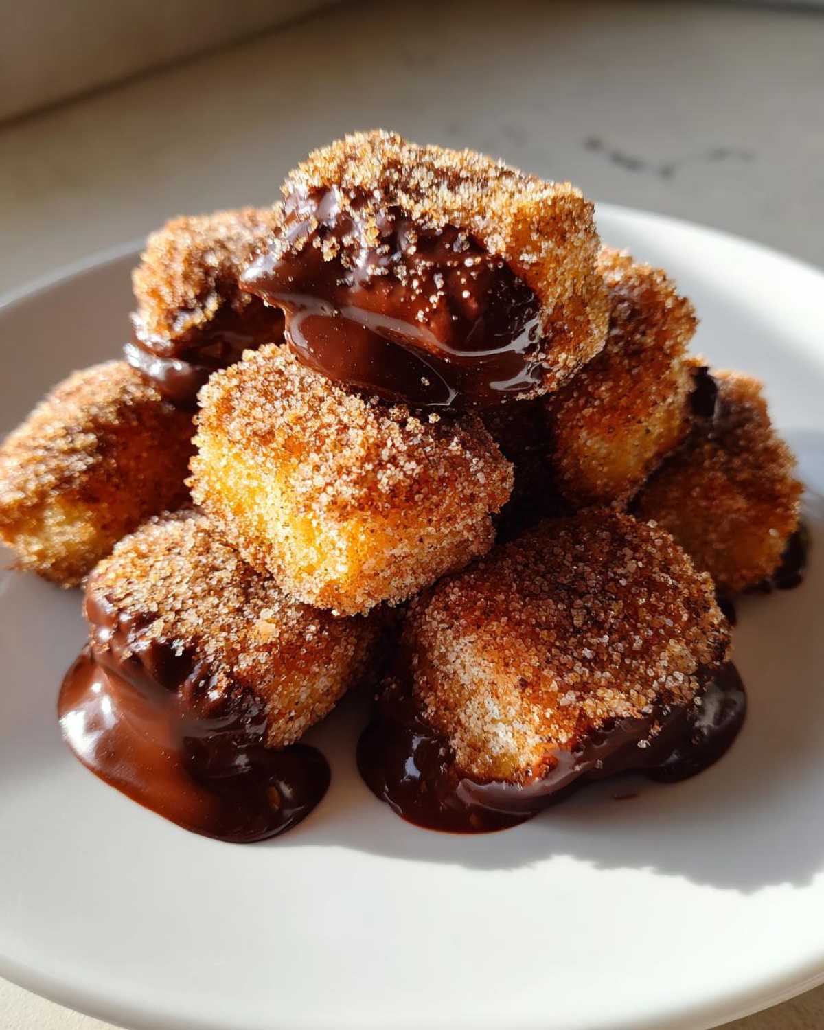 Chocolate-Dipped Churro Bites (Baked, Not Fried) - detail 3