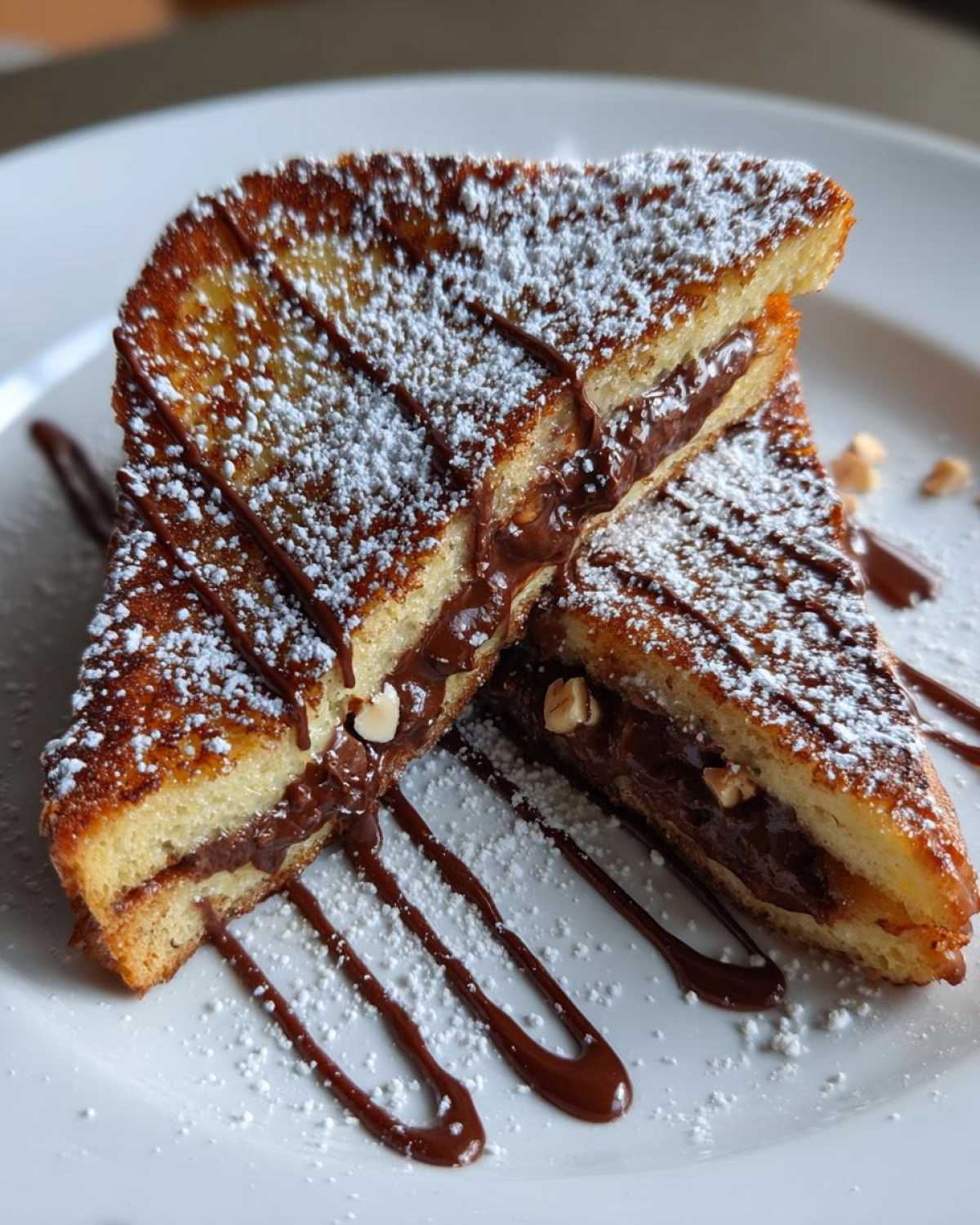 Chocolate Hazelnut Stuffed French Toast - detail 1