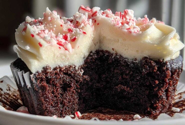 Chocolate Peppermint Cupcakes with Buttercream