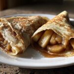 Cinnamon Apple Crepes (Light Winter Breakfast)