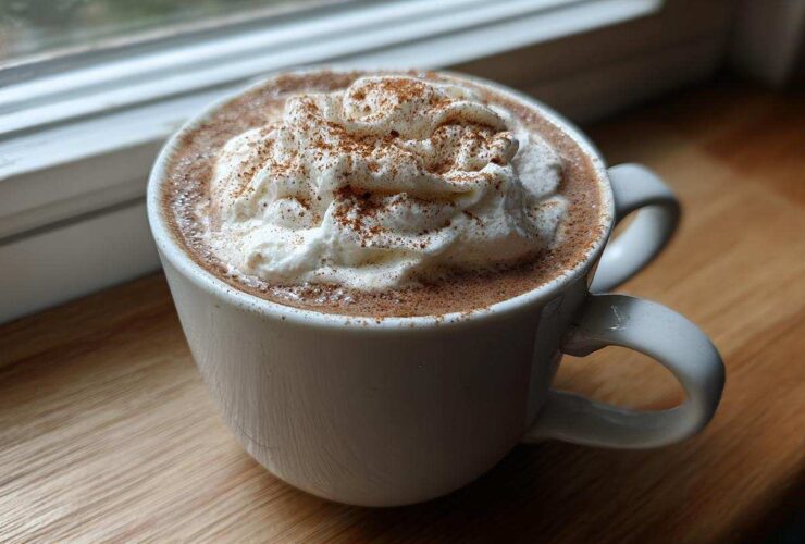 Cinnamon Mocha Almond Milk Latte with Spice