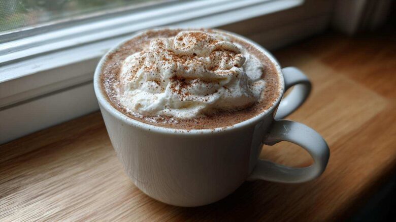 Cinnamon Mocha Almond Milk Latte with Spice