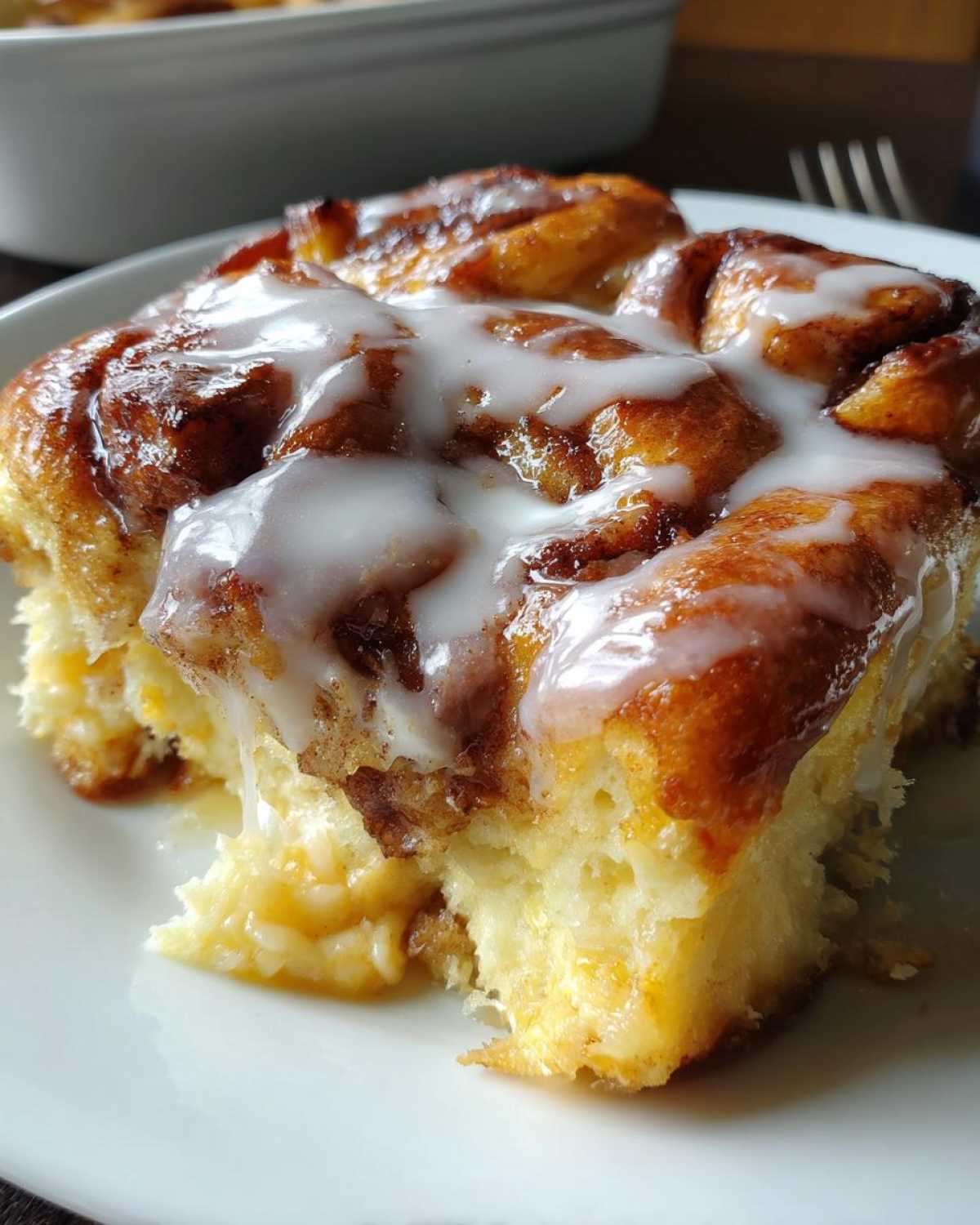Cinnamon Roll Casserole (Overnight Breakfast Treat) - detail 1
