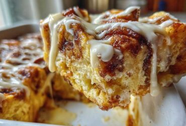 Cinnamon Roll Casserole (Overnight Breakfast Treat)
