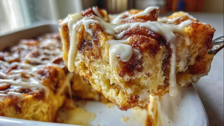 Cinnamon Roll Casserole (Overnight Breakfast Treat)