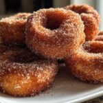 Cinnamon Sugar Snowball Donuts (Baked, Not Fried)