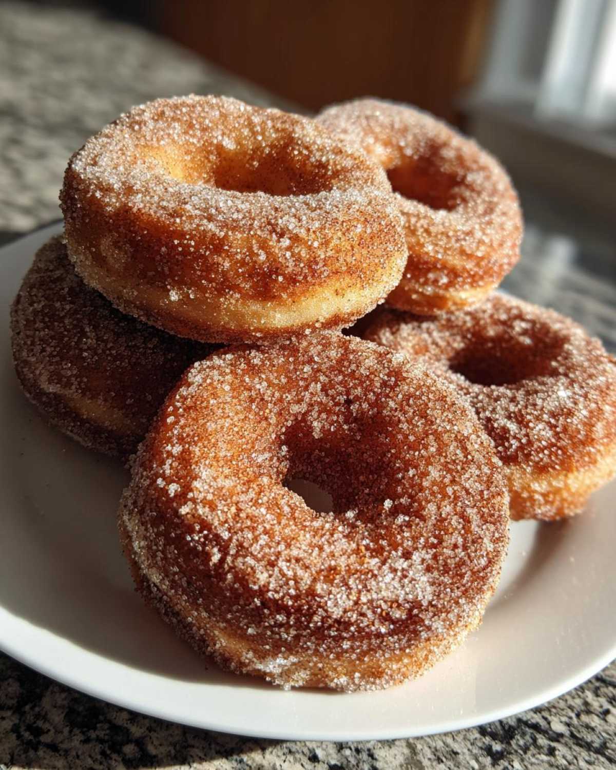 Cinnamon Sugar Snowball Donuts (Baked, Not Fried) - detail 3