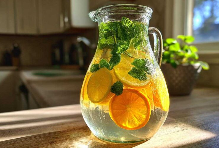 Citrus & Herb Infused Water (Hydration with Flavor)