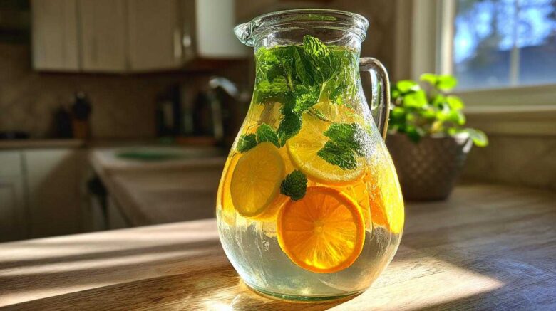 Citrus & Herb Infused Water (Hydration with Flavor)